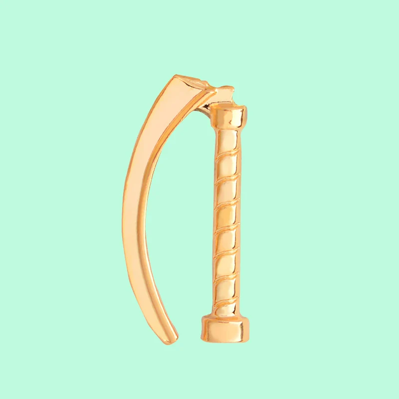 Брошь Ларингоскоп булавки Золотая химическая булавка для доктора экстренной