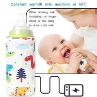 baby safety warmer usb milk bottle heating cover portable cute baby bottle heating thermostat bags nursing insulated supplies