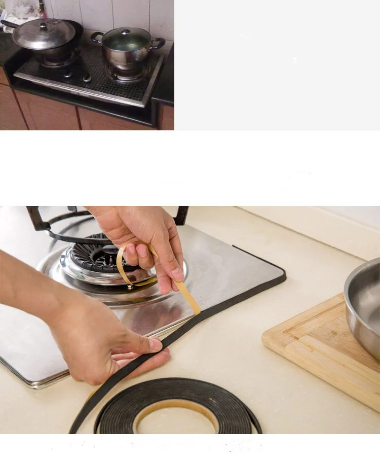 Gas cooktop slot antifouling strip dustproof soundproof sealing multipurpose kitchen supplies | Дом и сад