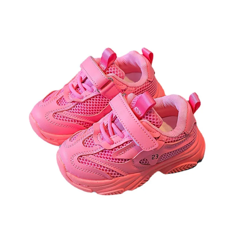 

Autumn New Kids Sport Shoes Fashion Mesh Breathable Little Girl Shoes Flat Heels Boys Sneakers STP057