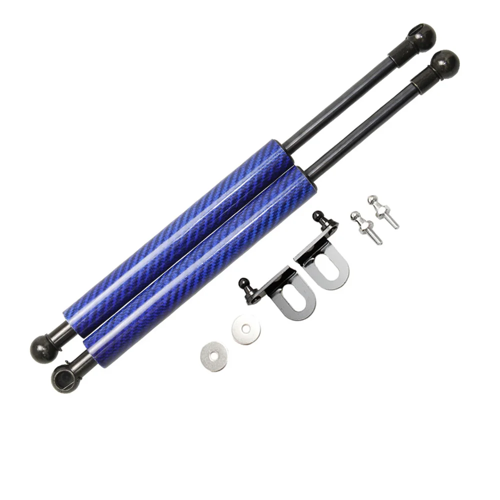 Для Subaru Impreza/Outback Sport saab 9-2X 2000-2007 модифицированный передний капот, газовый подъемник, поддержка распорки, опорная тяга, удары - Цвет: blue carbon fiber