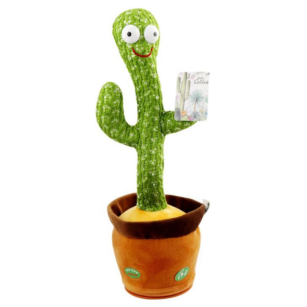 Танцующий кактус плюшевая игрушка пение 120 русский песен электронная тряска