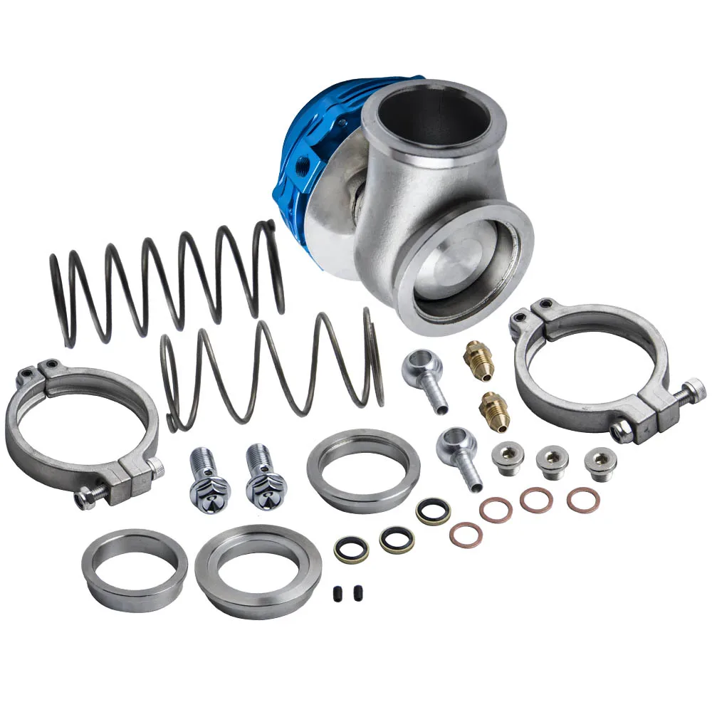 44 мм коллектор турбокомпрессора Boost синий v-ленточный хомут клапан сброса