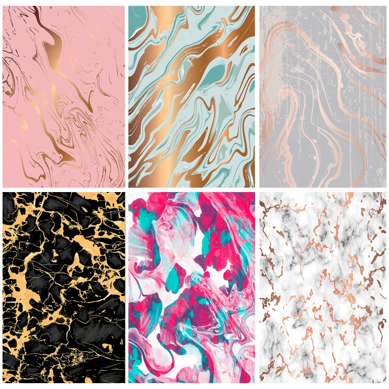 

ZHISUXI Vinyl Custom Photography Backdrops Props Colorful Marble Pattern Texture Photo Studio Background 201128SDS-01