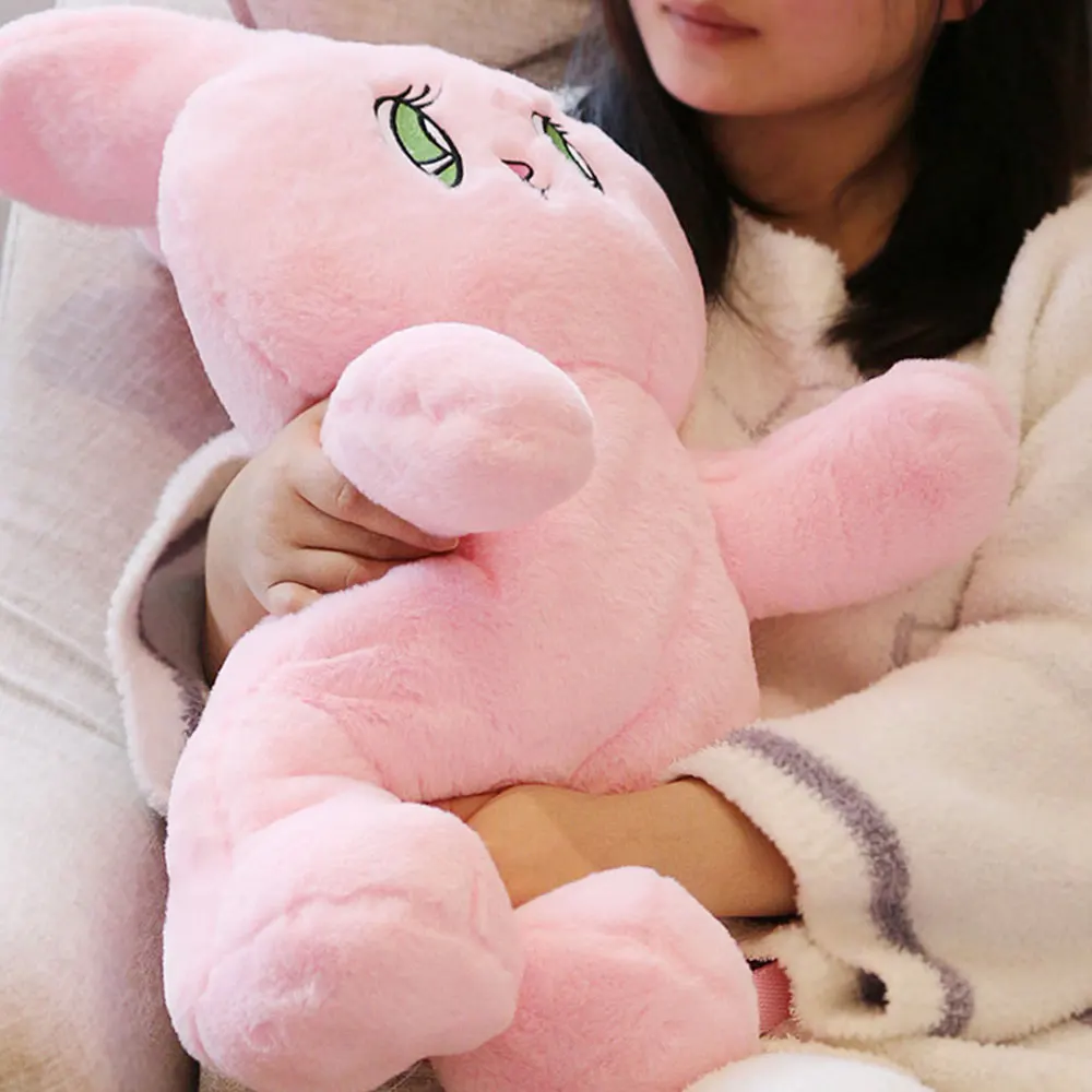 1 шт. милый плюшевый рюкзак с кроликом Kawaii, рюкзак с плюшевым Кроликом, детская школьная сумка, Подарочная детская игрушка для маленьких девочек, сумка - Цвет: pink