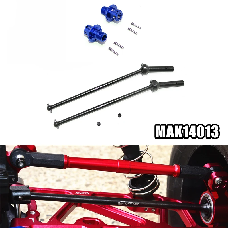 

GPM ARRMA 1/8 KRATON 6S модернизированные аксессуары Металлический Стальной задний CVD Универсальный Шарнир + Расширение 13 мм Шестигранная муфта