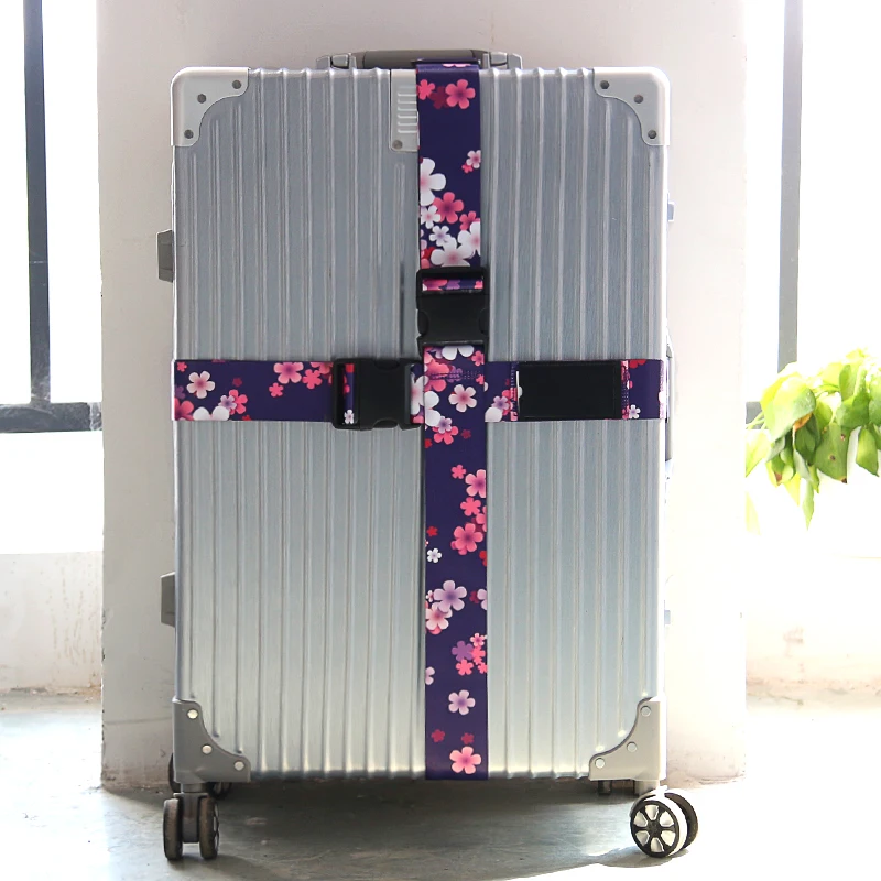 HY Corss Safety Straps For Travel Luggage Nylon Adjustable Buckle Suitcase Protective Belt Travel Accessories Suitcase Packing Belt - Цвет: HY