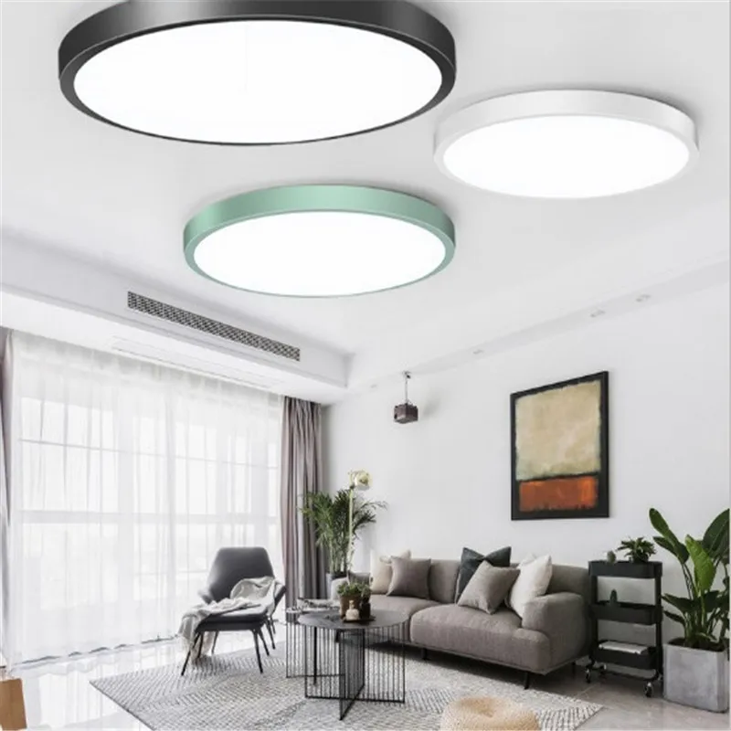 Hot sale new led ultra-thin bedroom multi-color optional ceiling lamp modern minimalist round ceiling lamps
