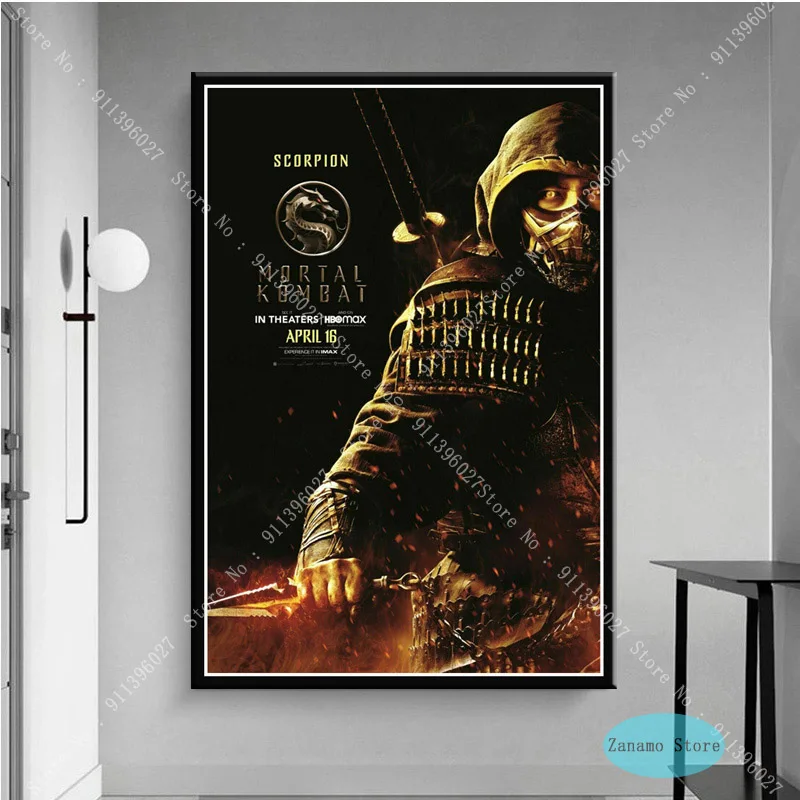 ZT519 горячий Mortal Kombat Game видео фильм 2021 постер HD принты картины маслом холст