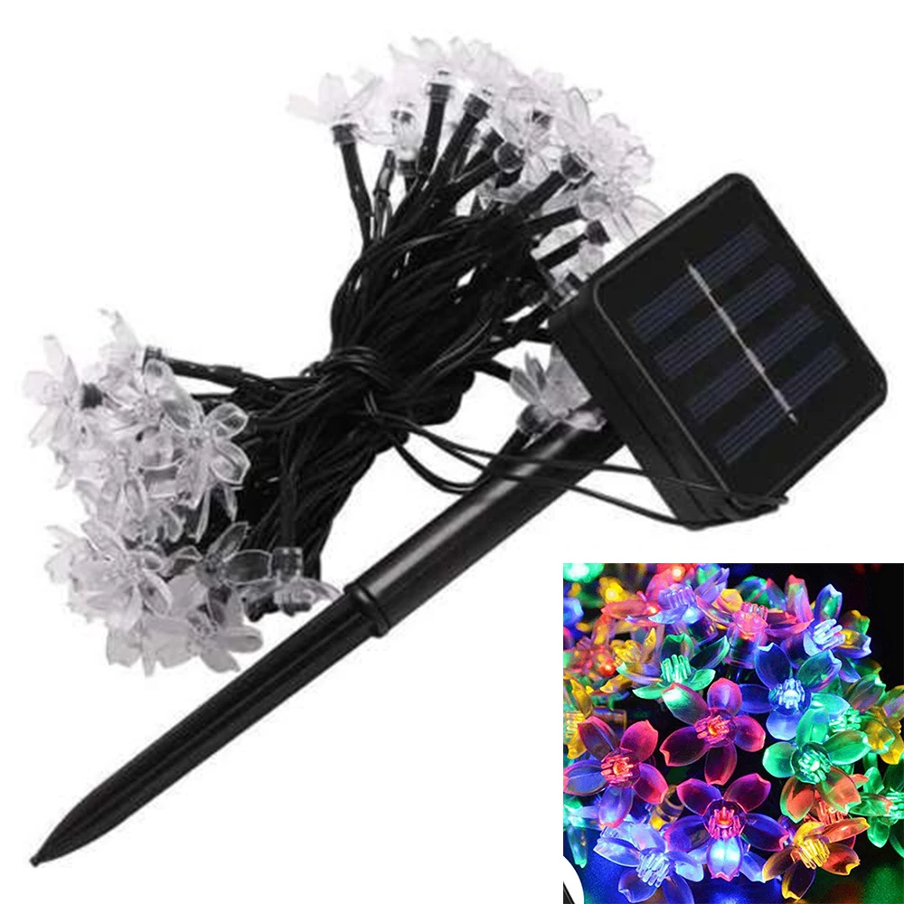 Гирлянсветильник на солнечной батарее светодиодсветильник 3 5/4 8/7/9 5/10/11/12/20 м 200