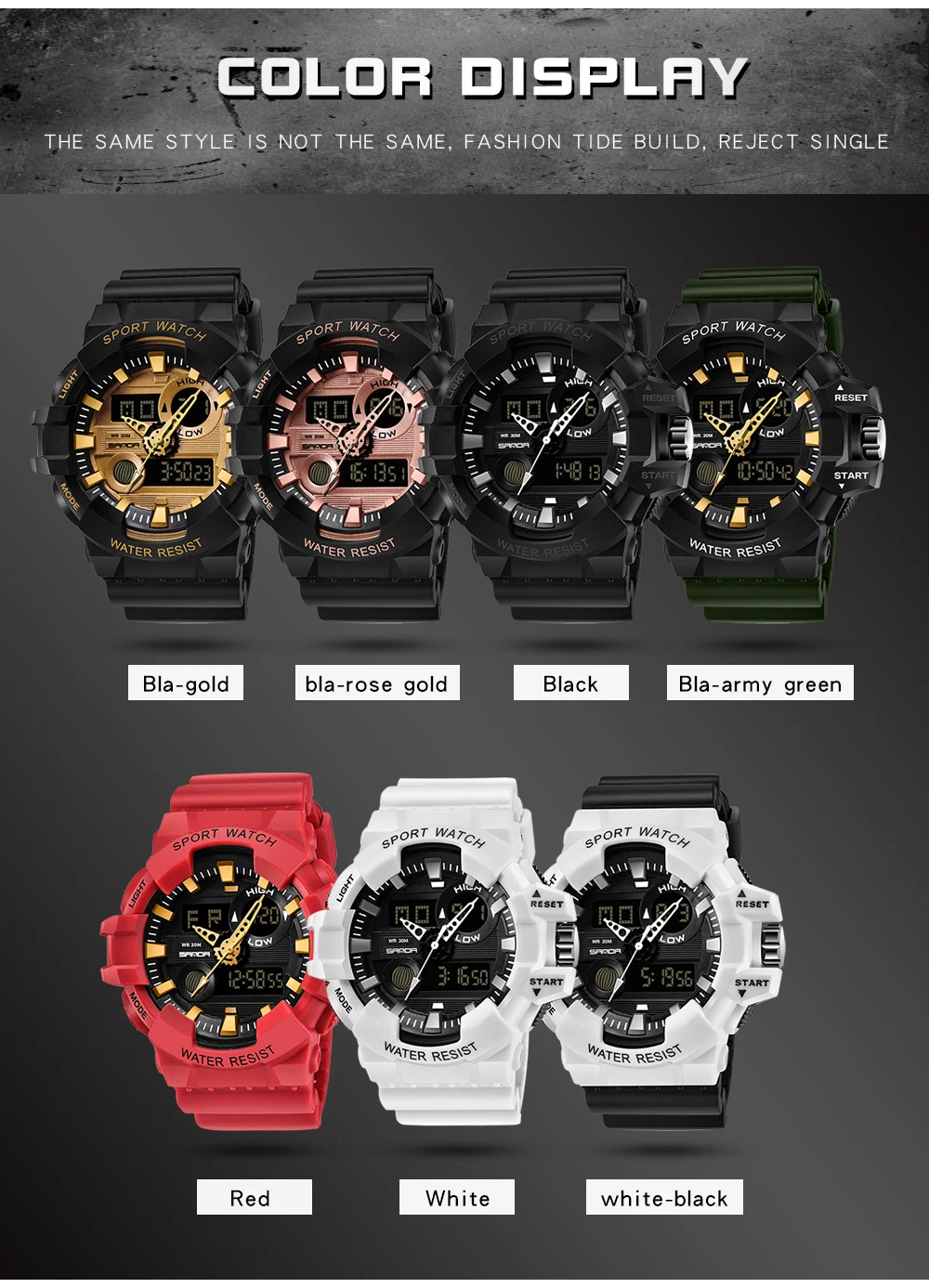 Dropshipping Wrist Reloj New Fashion Sports Waterproof Men Military Erkek Kol Saati 's Hombre Digital G Shock Watches | Наручные часы