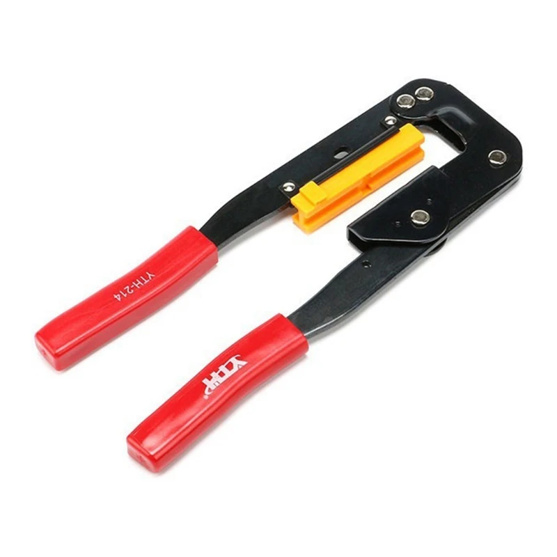 

Anti-rust Ratchet Type Terminal Crimping Pliers for Adventure Camping Climbing IDC Crimp Tool for Flat Ribbon Cable