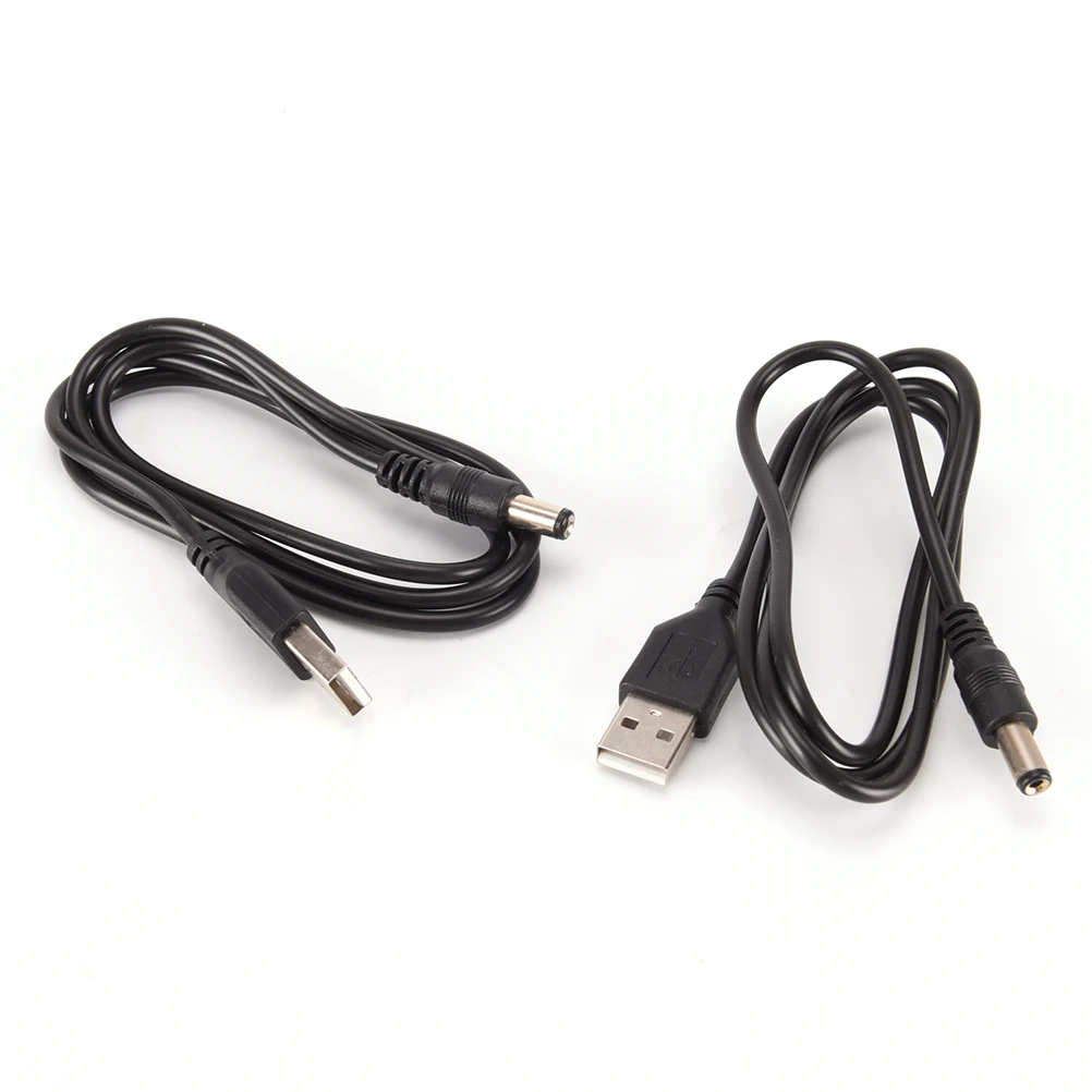 

2PCS/lot 5.5 * 2.1mm Power Cord USB To DC5.5 DC Cable Copper Charging Line Portable USB To DC Line Cables