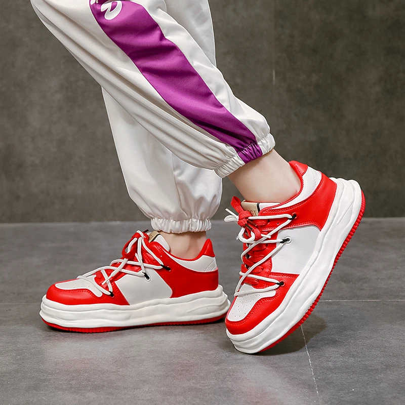 

Женская обувь, новинка весны, корейские женские кроссовки для скейтборда, спортивная обувь на платформе Ulzzang, женские белые кроссовки, Женск...