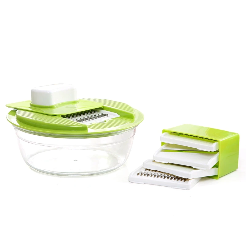 Quality Vegetable Slicer Dicer Fruit Cutter with Interchangeable Stainless Steel Blades Potato Tool | Дом и сад