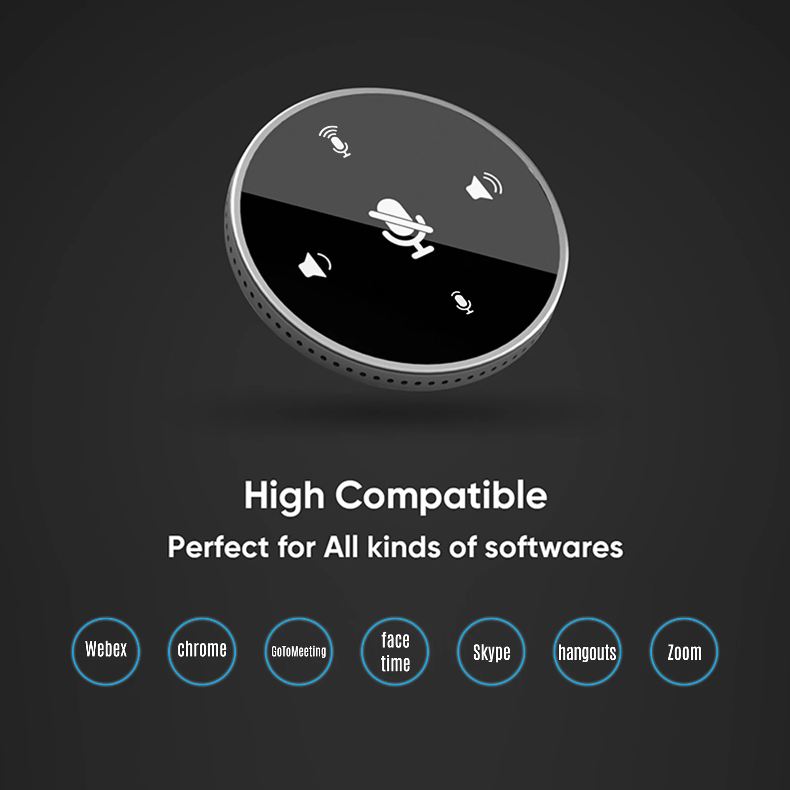 Настольный USB динамик для телефонной связи микрофон Built in 360 ° всенаправленный