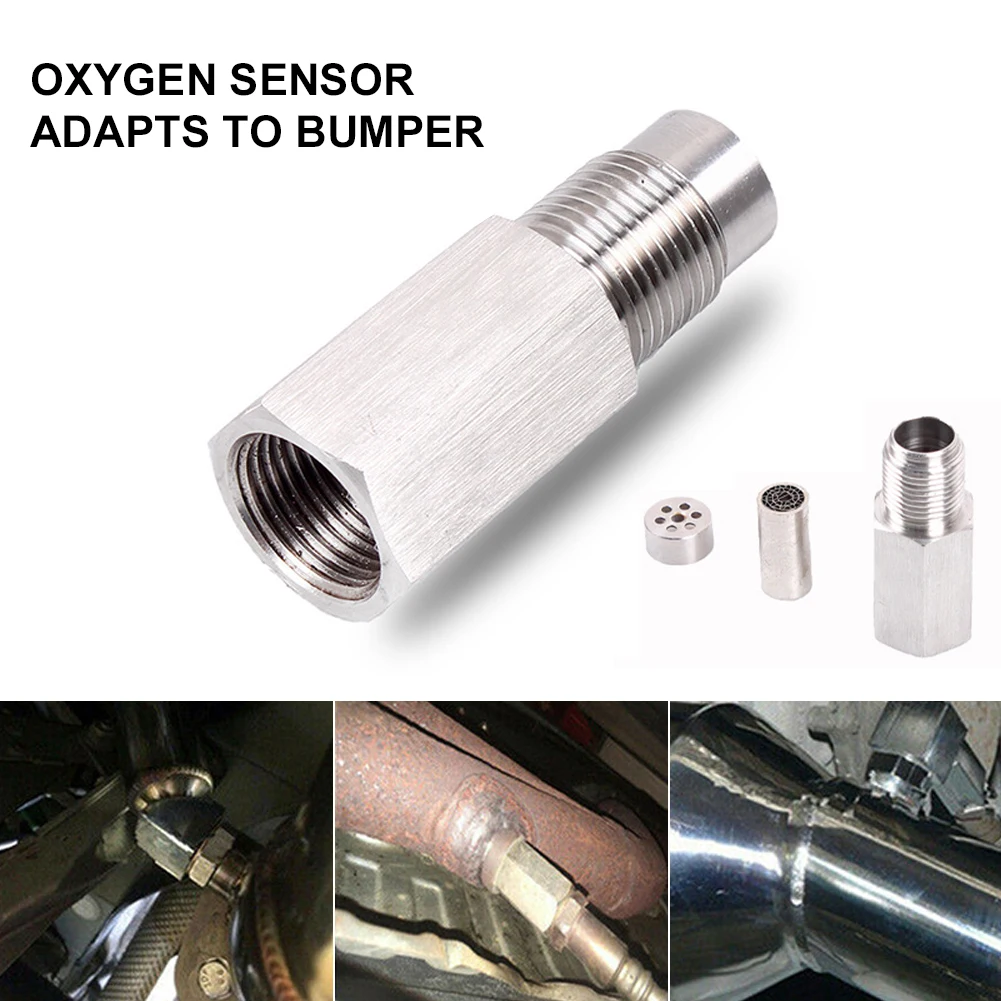 

O2 Sensor Mini Catalytic Converter With Built-in M18X1.5 Catalytic Converter 304 Stainless Steel 6*2.5*2.5cm For Dropshipping