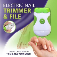 electric nail trimmer and nail file electronic manicure pedicure toolfile and trim hand toe nails effortlessly cleaning device