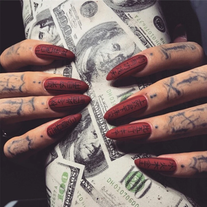 25 шт./компл. полный на каблуке-шпильке для Неил арта украшения кончиков ногтей