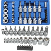 29pc 14 38 12 male female socket bit set torx star sockets wrench adapter machine motor car household repair tool