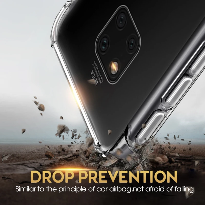 Чехол из ТПУ для Huawei Mate 30 40 Pro Plus 20 20X 10 Lite противоударный силиконовый чехол с