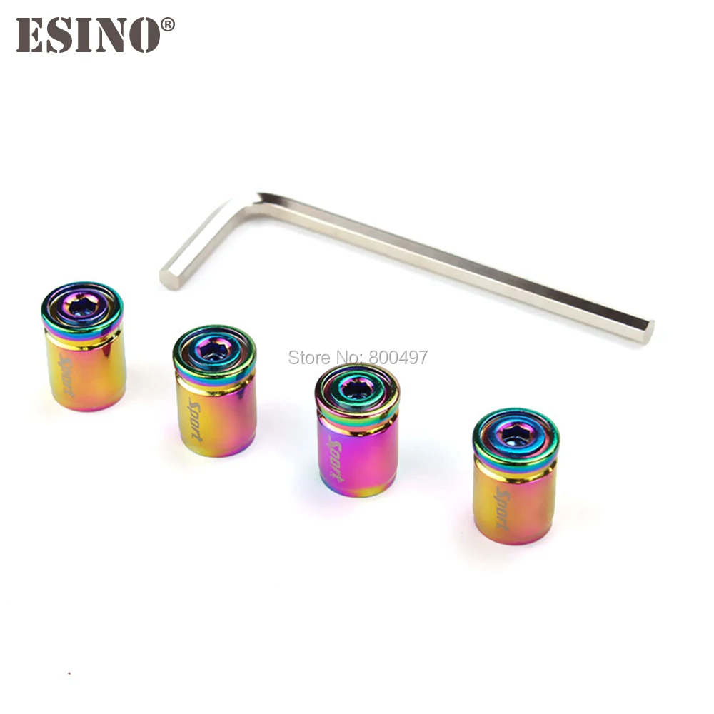 4 x Новые красочные стайлинга автомобилей Анти кражи нержавеющей колеса крышки