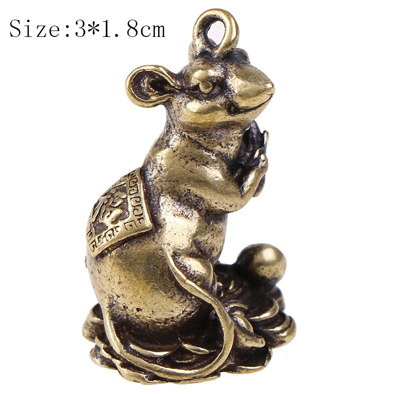 Винтаж ручной работы в стиле ретро медь китайский гороскоп змея брелки для