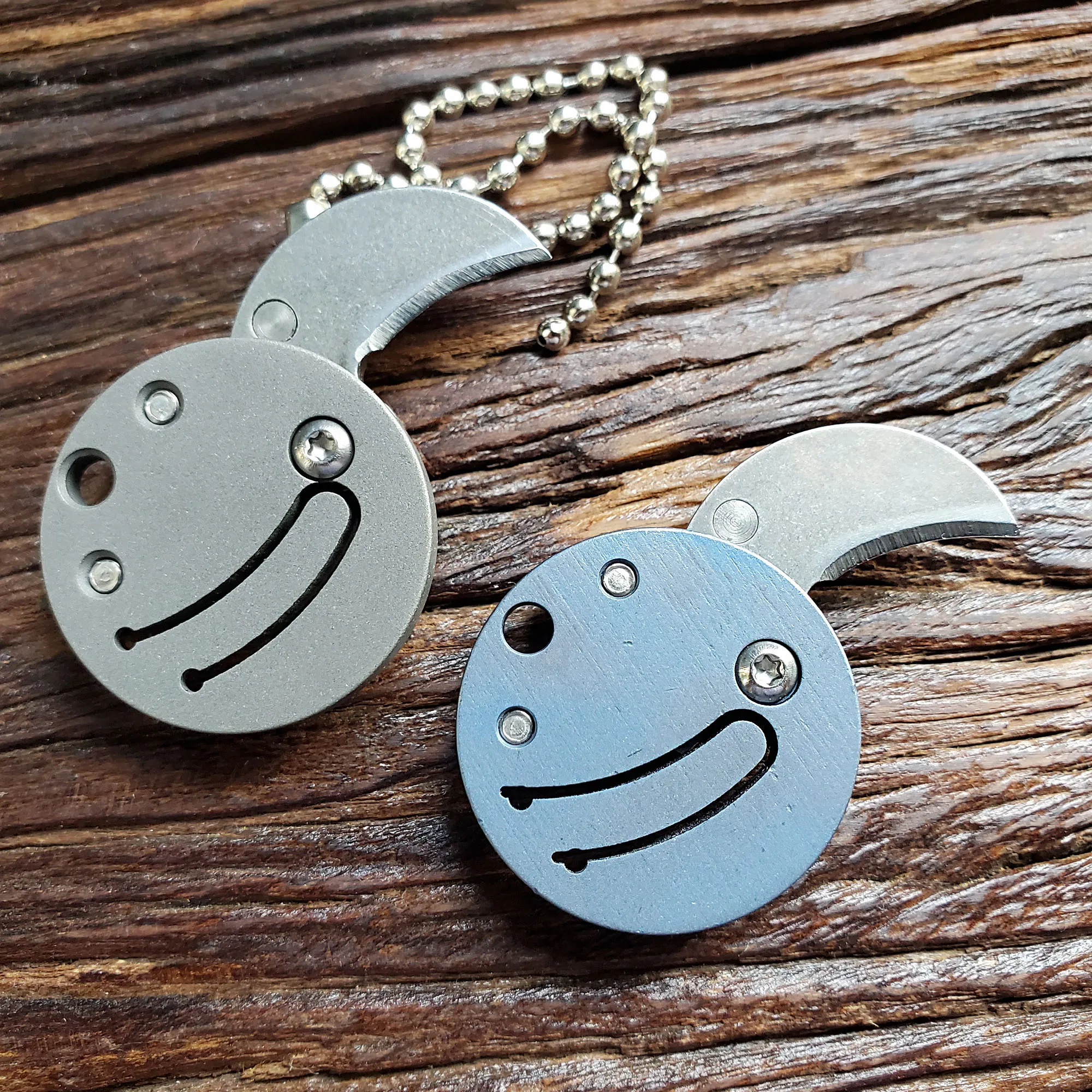 JSSQ Монетный нож коготь титановая ручка D2 лезвие мини брелок карманные складные