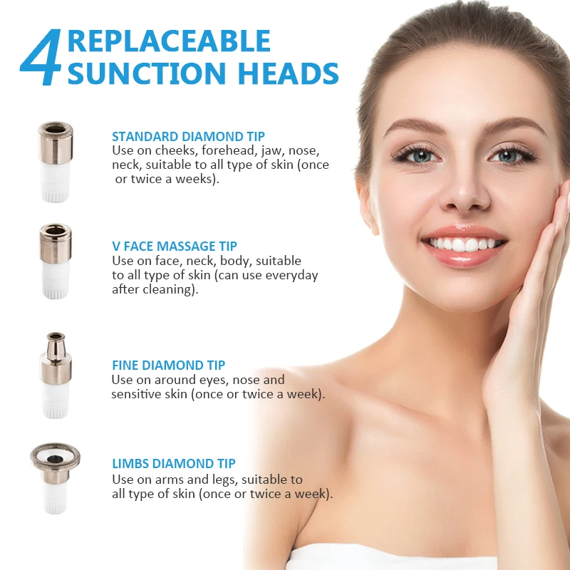 NEWDERMO Multifunction Diamond dermabrasion machine to clean the skin remove blackheads keratin USB charging beauty machine
