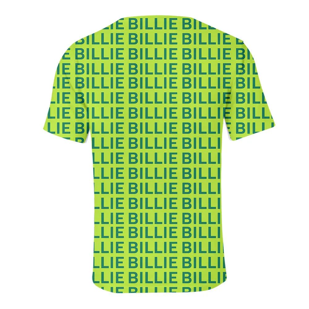 Kpop одежда Billie Eilish зеленая толстовка с капюшоном штаны футболки женская уличная одежда Bad Guy 3D принт новое пальто с надписью Топы футболка костюм