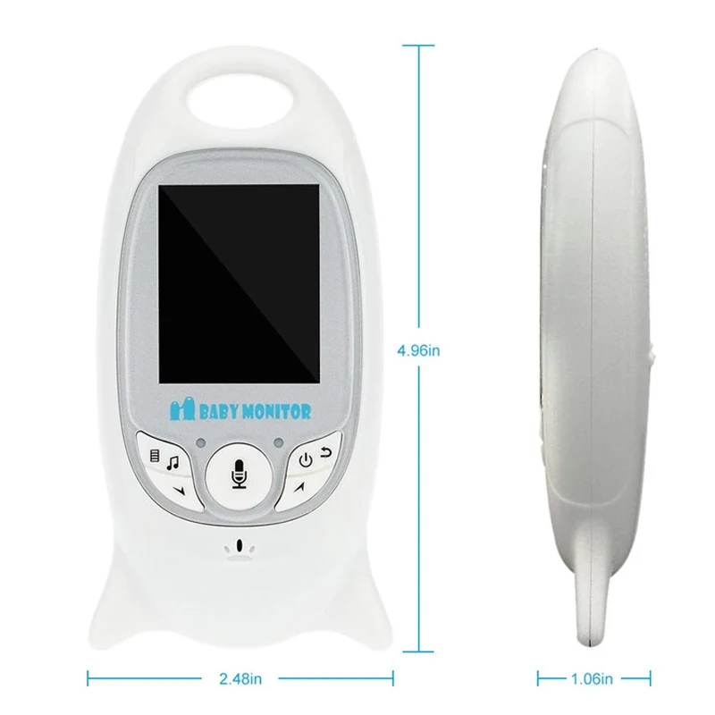 2.0inch LCD Screen With Infrared Night Vision Two Way Talking Shooting Temperature Detection Digital Audio Baby Monitor Camera |