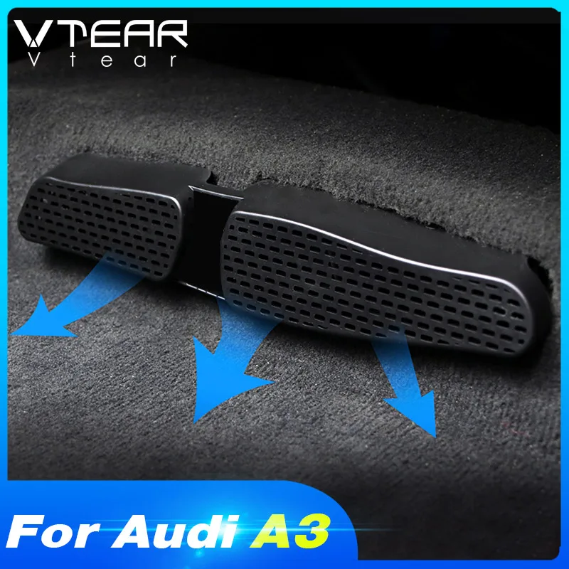 Vtear для Audi A3 8V крышка на воздуховод заднего сиденья автомобиля чехол