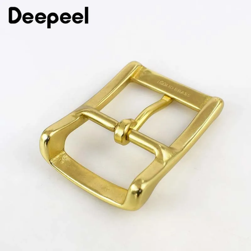 Deepeel 1 шт. 40 мм цельная латунная пряжка для ремня мужчин 38-39 ремни металлические