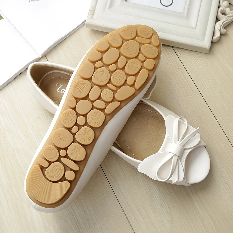 Женские туфли с бантиком удобные нескользящие мягкой подошвой повседневные на