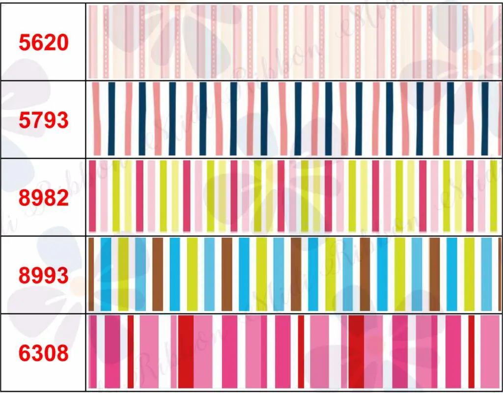 

16mm-75mm Colorful Vertical Stripes Mexico Geometric Printed Grosgrain/Foe Ribbon DIY Party Decor Hair Bowknots 50yards/roll