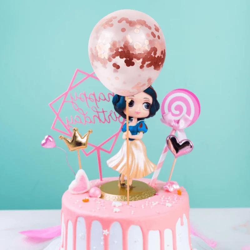 30 шт розовые и золотые воздушные шары с конфетти латексная звезда воздушный шар