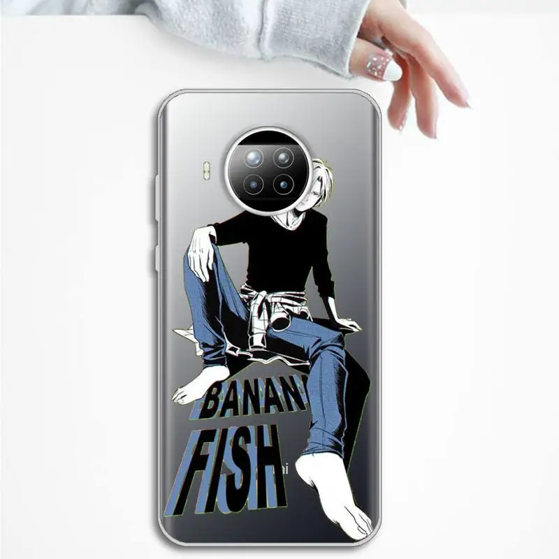 

Anime Banana Fish Phone Case Transparent for Xiaomi mi Redmi note 10 t 8 9 pro lite 11 Samsung S 8 9 10 20