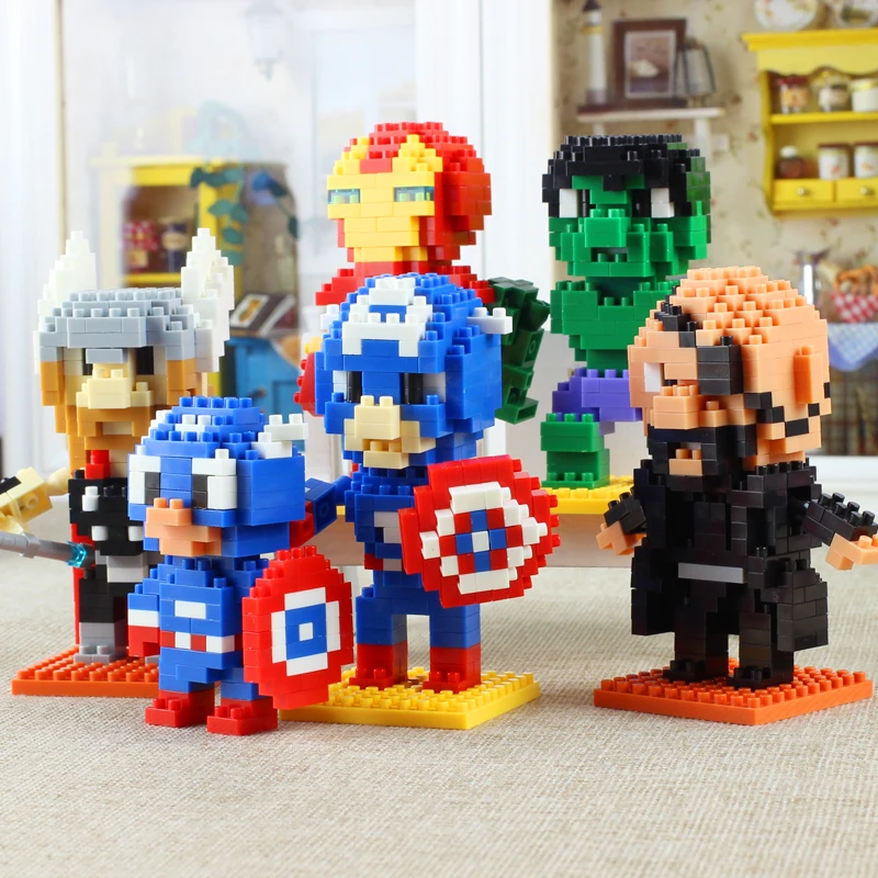 Супергерой строительный блок настольное украшение семейная игрушка для