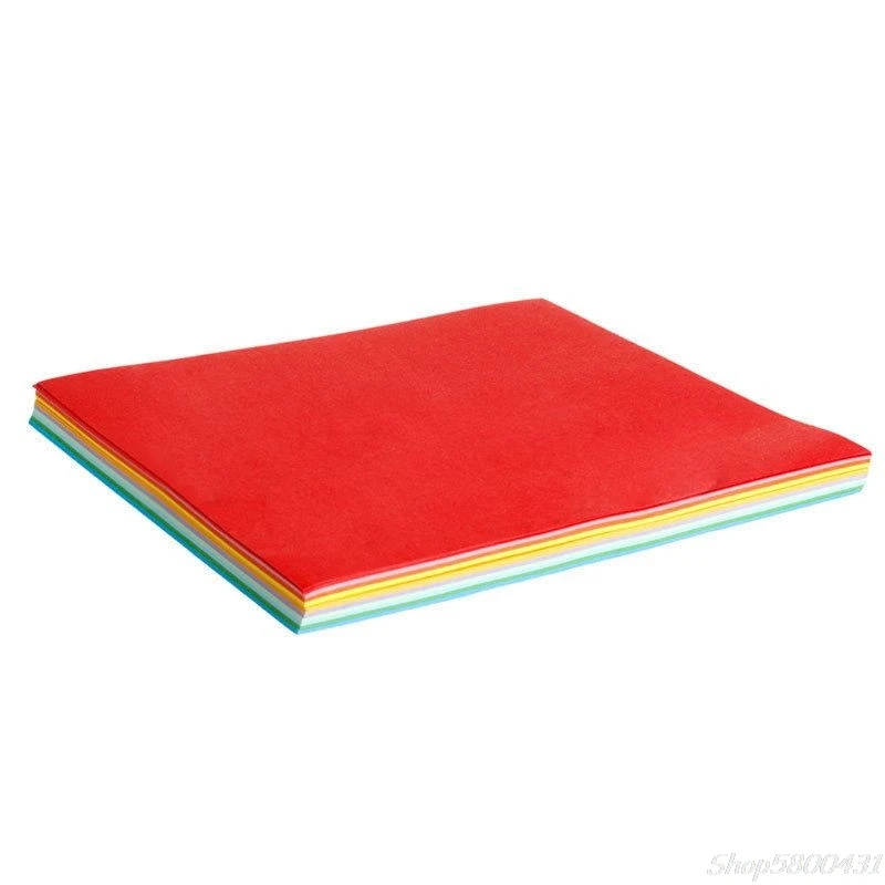 

1Pack Square Folding Wish Paper Colorful Double Sided Sheets Origami Crane Craft O21 20 Dropshipping