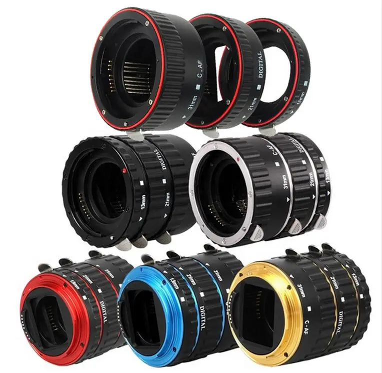 Kuulee Canon EF-S T5i T4i T3i T2i 100D 60D 70D 550D 600D 6D 7D адаптер для объектива с креплением макроудлинитель с автоматической фокусировкой AF Автофокус AF Macro