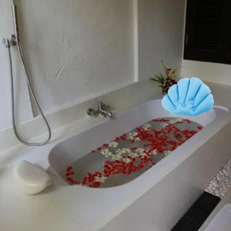 Бытовая надувная подушка для ванны махровая тканевая Подушка цветная мягкая