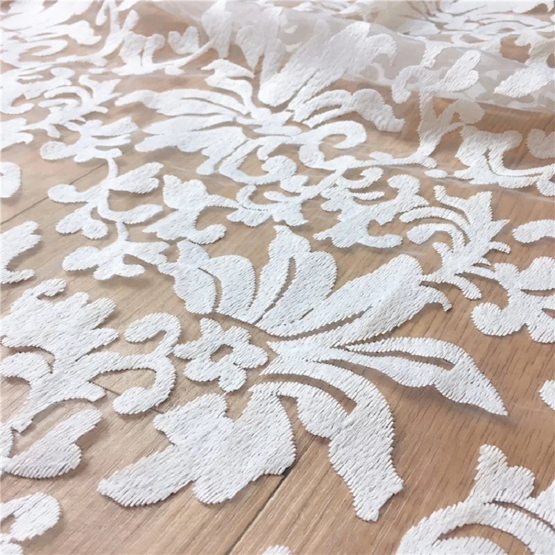 2 ярда африканская кружевная ткань 2019 молочный шелк Высокое качество Чистая