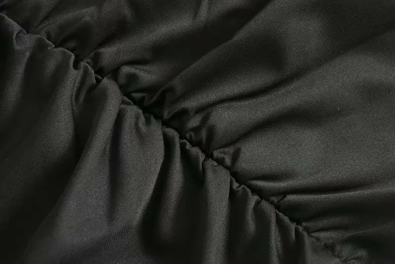 Новинка 2020 Женский винтажный буф рукав квадратный воротник плиссированное