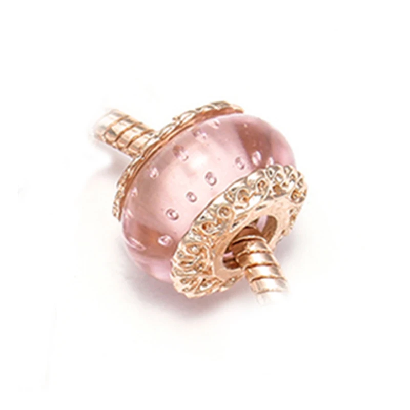 2 шт./лот горячая Распродажа розовые хрустальные стеклянные шармы-бусины