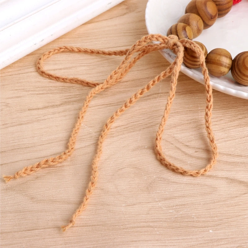 

Wood Crochet Teething Nursing Breastfeeding Necklace Chew Chewable Jewelry Beads