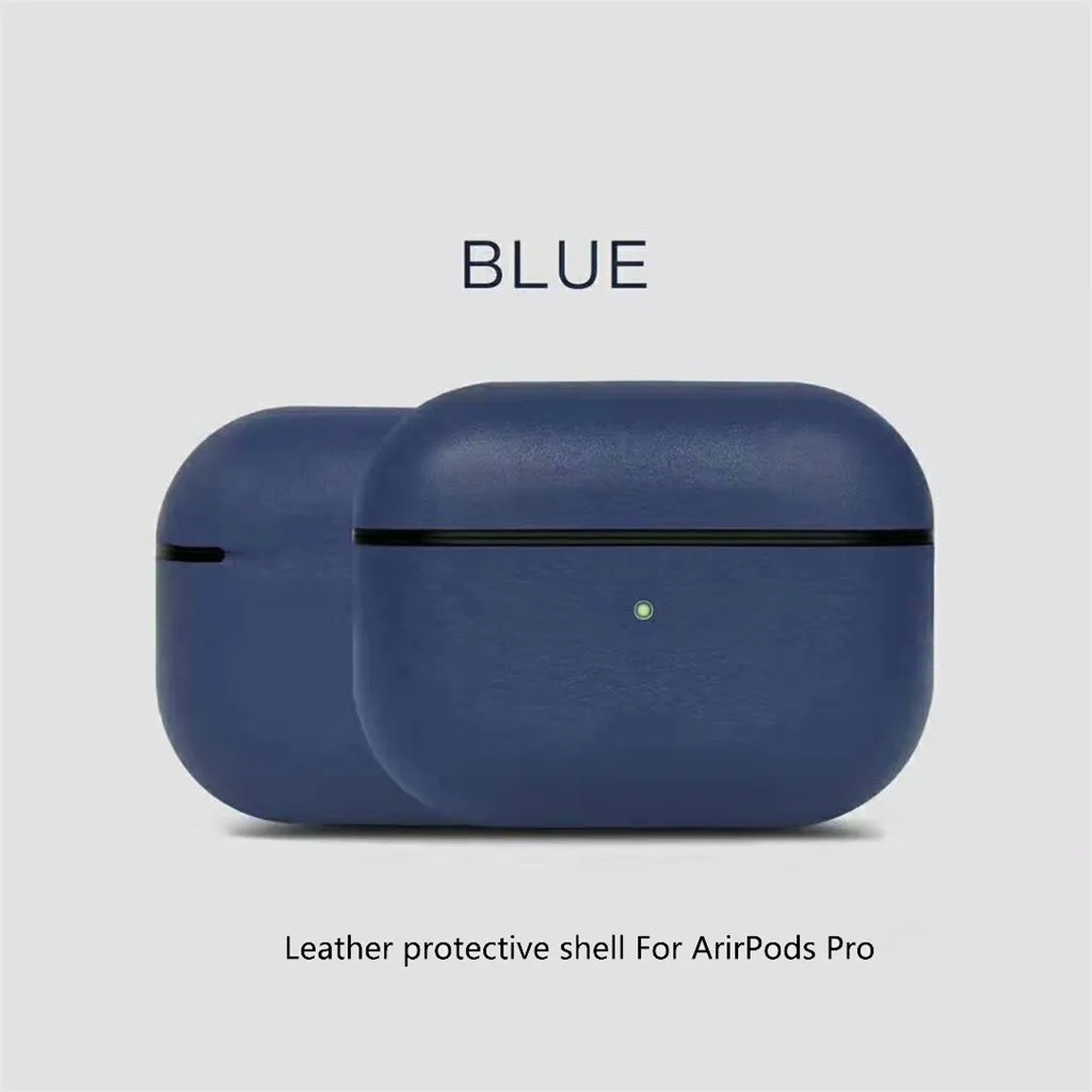 Для AirPods Pro футляр из натуральной кожи защитный чехол для наушников кожного
