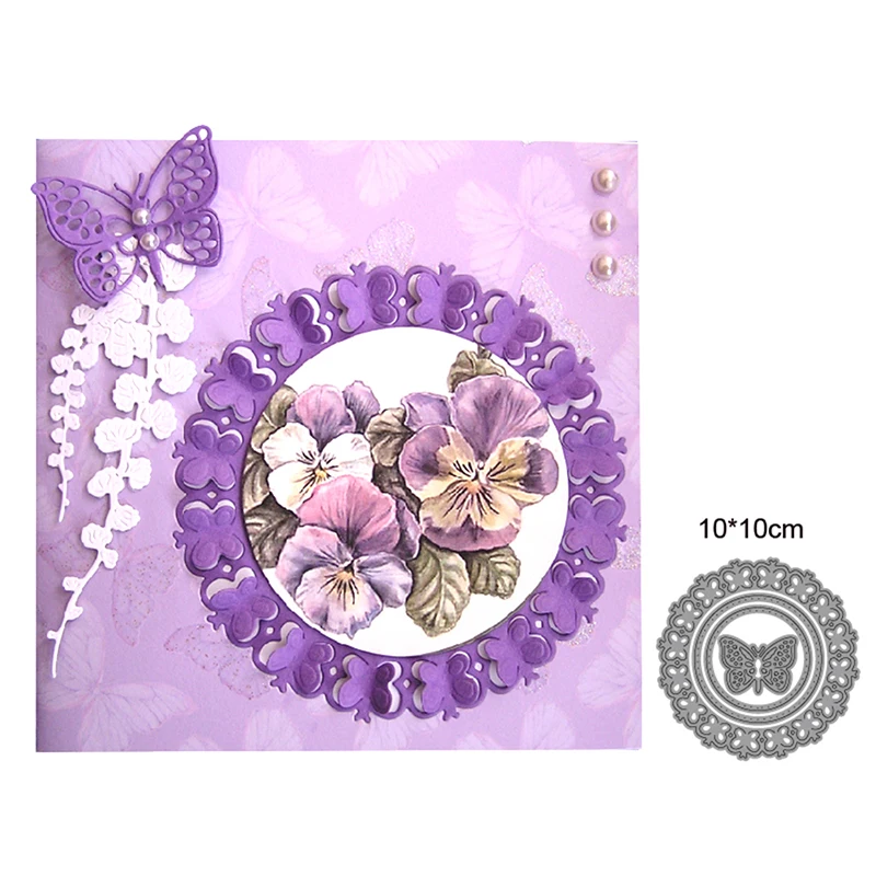 

Metal Cutting Dies Cut Mold Butterfly Background Frame Decoration Scrapbook Paper Craft Knife Mould Blade Punch Stencils dies