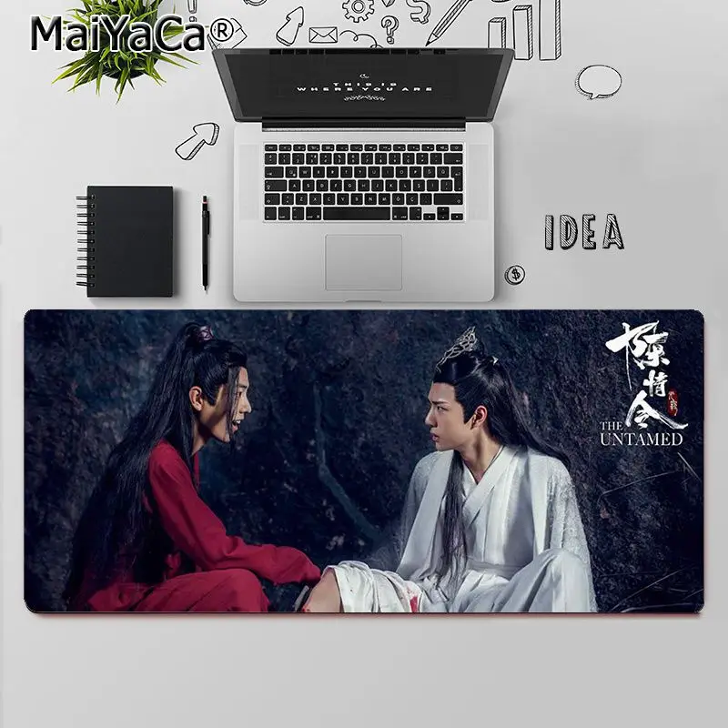 

Maiya High Quality Xiao Zhan Wang yibo The Untamed DIY Design Pattern Game mousepad Rubber Computer Gaming mousepad