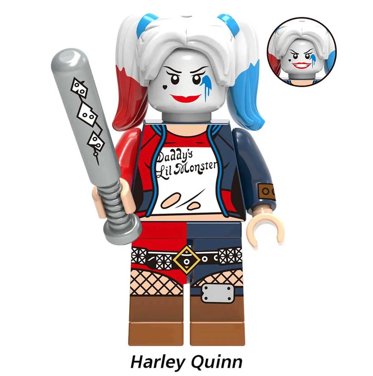 Harley Quinn Один супер герой X0227 Бейн Риддлер фигурка чучела Джокер яд плюща Пингвин Btgirl красный капюшон наборы Buidling блоки кирпичные игрушки - Цвет: Harley Quinn