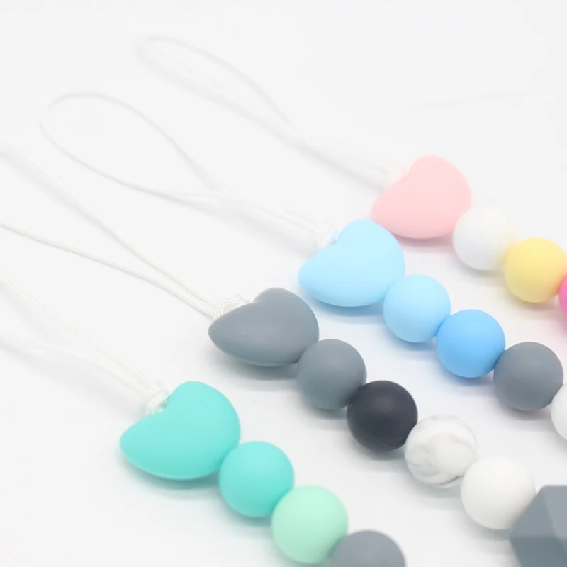 Силиконовый Прорезыватель для зубов из бусин цепочка прорезывания Детские